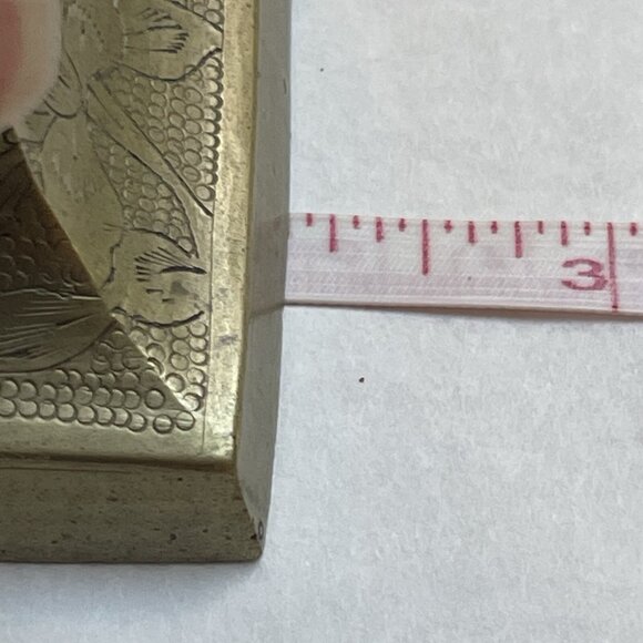 Brass Candle Holder Vintage Taper Stick Square Base Mid Century Home Decor - Picture 8 of 9